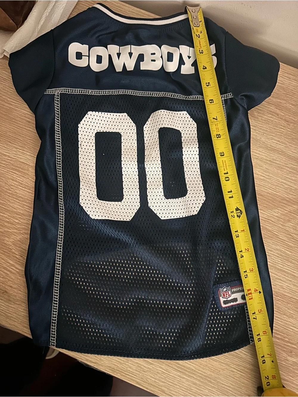Pets First NFL Dallas Cowboys Navy Blue Football Jersey for Dogs